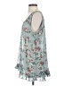World Market 100% Polyester Teal Sleeveless Blouse Size S - photo 5