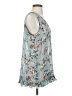 World Market 100% Polyester Teal Sleeveless Blouse Size S - photo 4