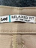 Lee Solid Tan Khakis Size 22w - photo 4