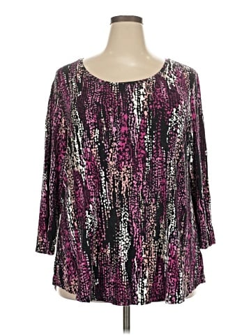 JM Collection 3/4 Sleeve Blouse (view 1)