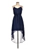Freebird 100% Polyester Solid Blue Casual Dress Size L - photo 1