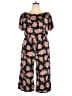 Love Floral Black Jumpsuit Size 3X - photo 1