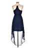 Freebird 100% Polyester Solid Blue Casual Dress Size L - photo 2