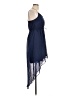 Freebird 100% Polyester Solid Blue Casual Dress Size L - photo 4