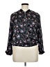 Unbranded 100% Polyester Floral Black Jacket Size 14 - photo 1