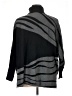 Alfani Stripes Black Poncho Size 1X - photo 2