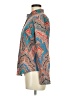 J.Crew 100% Cotton Paisley Blue Long Sleeve Blouse Size 6 - photo 5