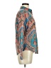 J.Crew 100% Cotton Paisley Blue Long Sleeve Blouse Size 6 - photo 4