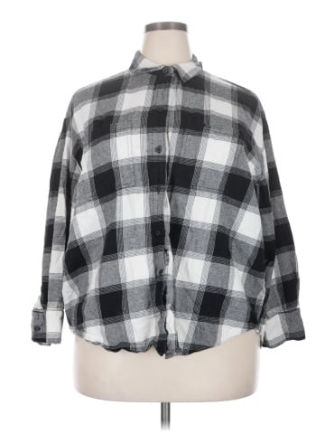 Old Navy 3/4 Sleeve Button-Down Shirt (view 1)