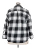 Old Navy 100% Cotton Plaid Black 3/4 Sleeve Button-Down Shirt Size 2X - photo 2