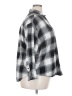 Old Navy 100% Cotton Plaid Black 3/4 Sleeve Button-Down Shirt Size 2X - photo 4