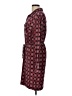 Ellen Tracy Print Multi Color Burgundy Casual Dress Size L - photo 5