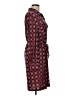 Ellen Tracy Print Multi Color Burgundy Casual Dress Size L - photo 4