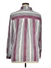 Love Potion 100% Polyester Stripes Gray Long Sleeve Blouse Size XL - photo 2