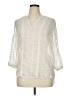 Olive and Oak 100% Polyester Ivory 3/4 Sleeve Blouse Size XL - photo 1