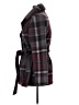 Ellen Reyes 100% Polyester Plaid Burgundy Coat Size L - photo 5