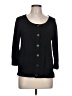 Kenar Solid Black 3/4 Sleeve Top Size L - photo 1