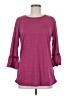 Assorted Brands Burgundy 3/4 Sleeve Top Size M - photo 1