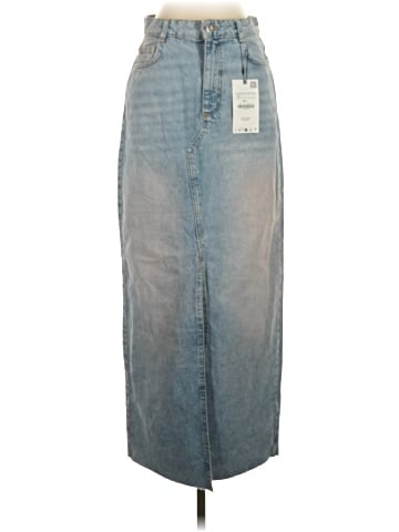 Zara Denim Skirt (view 1)