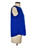Monteau Blue Sleeveless Blouse Size S - photo 4