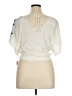 Self Esteem 100% Rayon Ivory Short Sleeve Blouse Size XL - photo 2