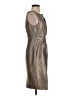 Anne Klein Metallic Silver Cocktail Dress Size 4 - photo 4