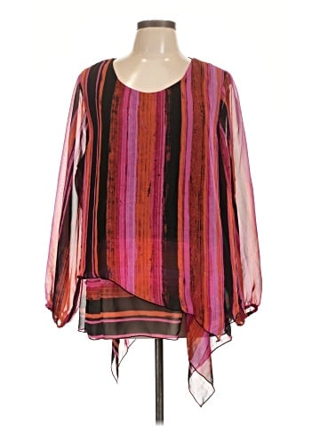 Susan Graver Long Sleeve Blouse (view 1)