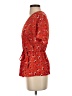 Sienna Sky Red Short Sleeve Blouse Size XS - photo 5
