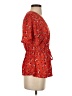 Sienna Sky Red Short Sleeve Blouse Size XS - photo 4