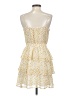 Mi ami 100% Polyester Polka Dots Yellow Casual Dress Size S - photo 2