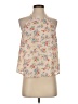 Eclair 100% Polyester Tan Sleeveless Blouse Size XS - photo 1