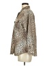 Chico's Animal Print Tan Long Sleeve Blouse Size Med Petite - photo 5