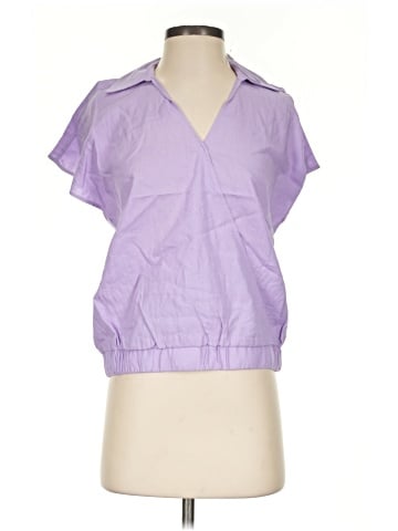 New York & Company Short Sleeve Blouse (view 1)