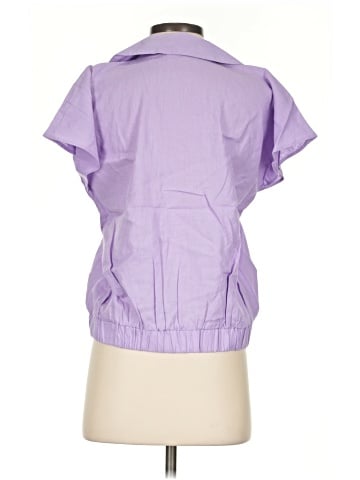New York & Company Short Sleeve Blouse (view 2)