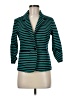 Laundry by Shelli Segal Stripes Teal Blazer Size 8 - photo 1
