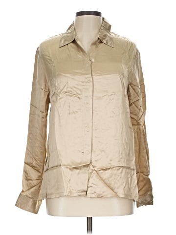 Josephine Chaus Long Sleeve Silk Top (view 1)