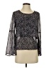 Weavers 100% Polyester Black Long Sleeve Blouse Size S - photo 1