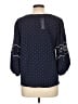 Adrienne Vittadini 100% Polyester Polka Dots Blue 3/4 Sleeve Blouse Size L - photo 2