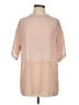 ASOS 100% Polyester Color Block Pink Short Sleeve Turtleneck Size 2 - photo 1
