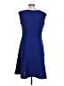 Evan Picone Solid Blue Casual Dress Size 12 - photo 2