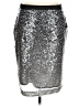 Pure Collection 100% Polymide Metallic Silver Formal Skirt Size 14 - 16 - photo 1