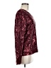 Unbranded Burgundy Long Sleeve Blouse Size M - photo 4