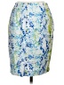 Ann Taylor Print Blue Casual Skirt Size 2 Petite - photo 2