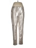 Peace of Cloth Metallic Silver Casual Pants Size L - photo 1