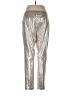 Peace of Cloth Metallic Silver Casual Pants Size L - photo 2