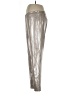 Peace of Cloth Metallic Silver Casual Pants Size L - photo 5