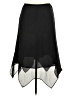 Dialogue 100% Polyester Solid Black Formal Skirt Size 1X - photo 1