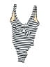 J.Crew Stripes Ivory One Piece Swimsuit Size 0 - photo 1