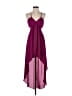 Express 100% Polyester Burgundy Cocktail Dress Size 4 - photo 1