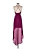 Express 100% Polyester Burgundy Cocktail Dress Size 4 - photo 2